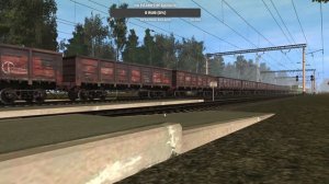 Подборка поездов на станции Ключи, на карте Мосты-Балезино-Заводская в Trainz 12