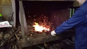 Закалка кухонного ножа - топорика , закалка получилась