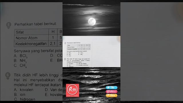 Senyawa yang bersifat polar adalah... a. BCl3 b. NH3 #kovalen #kimia #ikatankimia #kovalenkoordinas смотреть онлайн