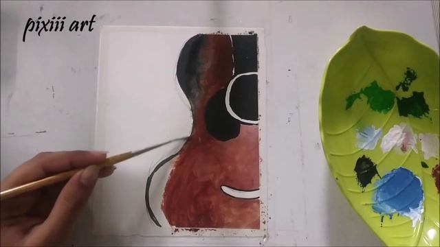 How to paint a guitar.Guitar painting 🎸||Step by step painting||poster colour painting for beginner смотреть онлайн