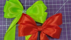 Отлично продается! Бант для волос из атласной ленты на резинке. Подробный мастер класс