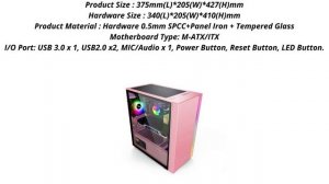 Casing PCCOOLER PLATINUM LM300P ARGB PINK #shorts