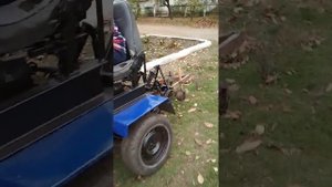 Пахота целины на минитракторе