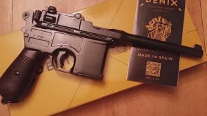 Пистолет Маузер к-96 (Mauser C96 pistol, Germany 1896) макет ММГ, Denix replica 1024