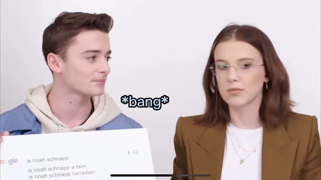 Noah schnapp, Milly Bobby Brown and Finn Wolfhard being chaotic 🤣 смотреть онлайн