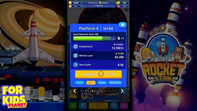 Mars - Rocket Star - Idle Space Factory Tycoon Games смотреть онлайн