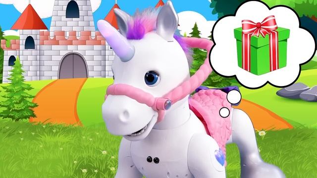 Sasha y cuentos para niños sobre la amistad con las niñeras y la amabilidad del pony unicornio. смотреть онлайн