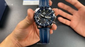 Đập hộp EQS-930BL-2A - Casio Edifice Pin Mặt Trời, Máy Nhật, Mặt Vân Carbon 3D siêu chất!