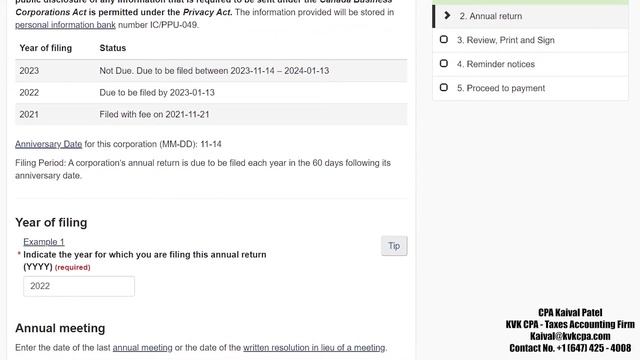 How to file your Corporation's Annual Return in Canada for Canadian Corporations смотреть онлайн