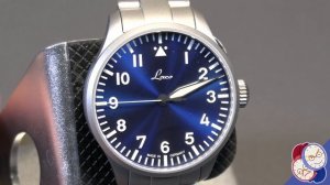 Quick Closeup - the Laco Augsburg "Blue Hours" 42mm pilot's watch