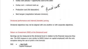 ACCA F5 - 11. Performance Measurement