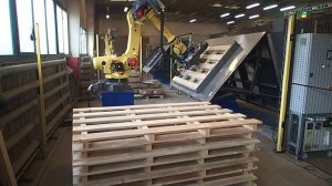 Роботизированный комплекс для сборки паллет