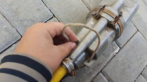 Откачка колодца насосом ручеёк 1