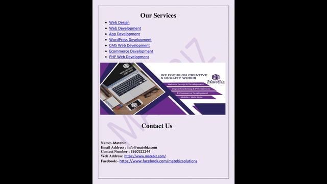 Get A Stunning Website For Your Business With Best Web Design Company In India | Matebiz
