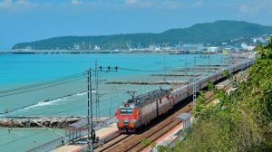 Неспешная поездка вдоль Черного моря ｜ Туапсе — Лоо ｜Жаркое летнее морское  утро.