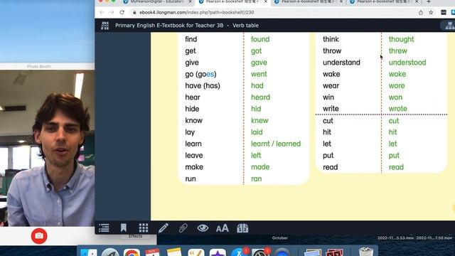 __ed Words ///// Past Tense Words //// Verb Table