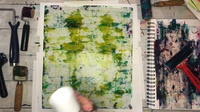 Brayer Techniques with a Gel Plate