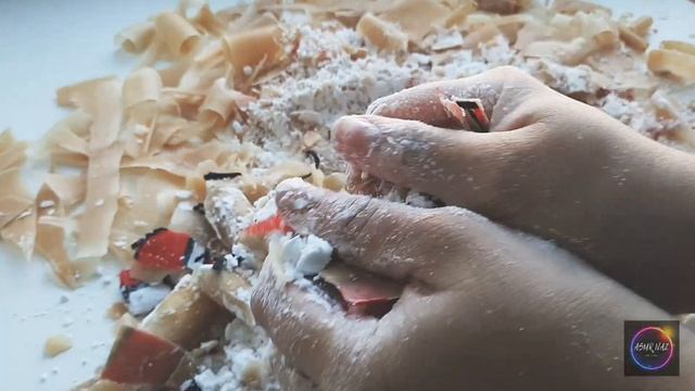 Garfield 🐈 and Nemo 🐠 Crunch! Гарфилд 🐈 и Немо 🐠 Хрустят! ASMR soap with Starch! смотреть онлайн