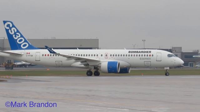 Bombardier CS300 (BCS3) departing & landing in Montreal (YUL/CYUL) смотреть онлайн