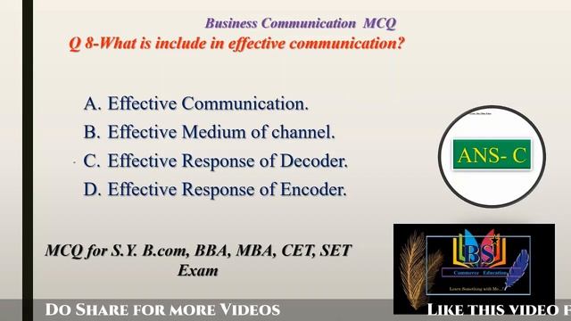 Business Communication MCQ Part First смотреть онлайн