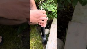 Регулировка роторного дождевателя HUNTER.