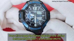 How to set time on Casio G-Shock GA-1100