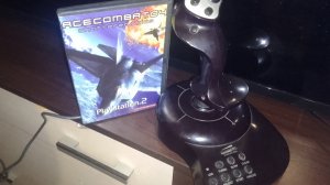 Джой для авиосимуляторов PS2, Ace combat 04,ретро игры, первая неудачная проба, разбил самолёт 😒