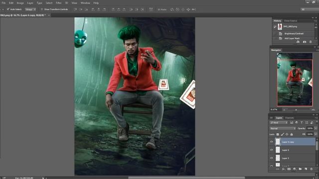 Photoshop Manipulation Tutorial | How To Create Cinematic Movie Poster | JOKER | By Sony Jackson