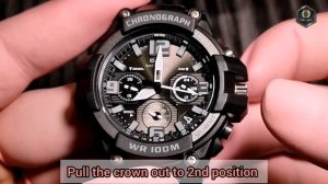 How to set casio mcw-100h Time | Date | Stopwatch | Hand Alignment | @timewatchdc
