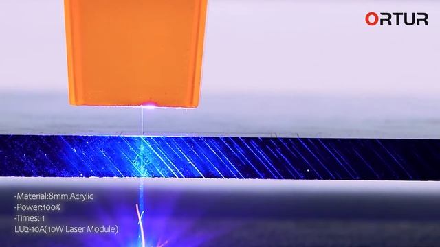 Aufero Laser 2 + LU2-10A Laser Module Cutting 8mm Acrylic and 12mm Pine Board in One-PASS смотреть онлайн