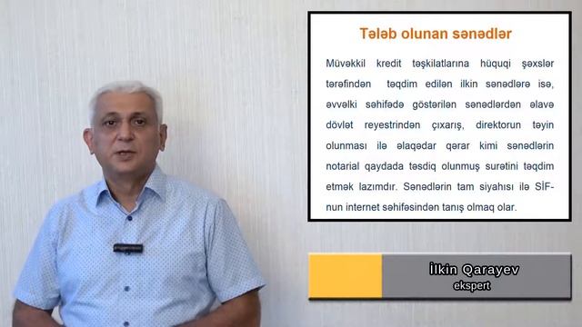 Sahibkarlıq üzrə dərslər. 13-ci dərs. Sahibkarlığa Yardım Fondunun kreditləri