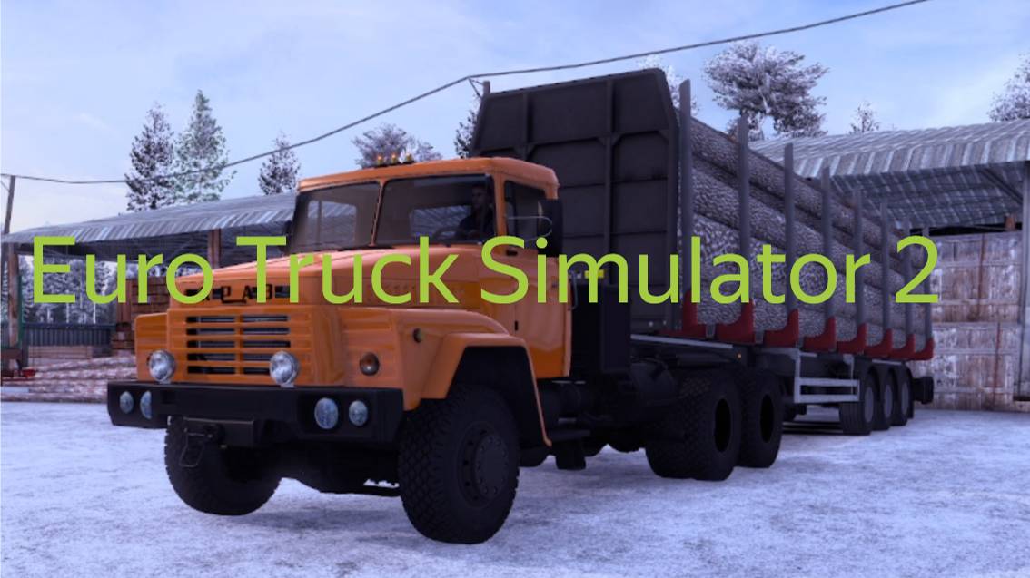 №17. Euro Truck Simulator 2.Покатушки зимой по Русским дорогам на КРАЗЕ