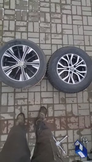 Зимняя резина 16 R в сравнении с летней резиной 18 R на Mitsubishi Eclipse Cross.