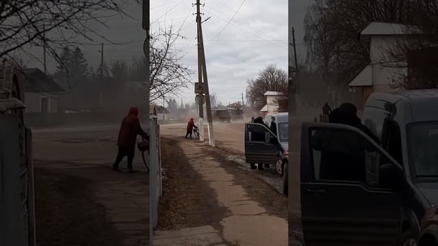 Бахмач. Черниговская область. Замечена русская Колона... 27.02.2022. Время 11:25