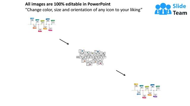 Business Process And Achievement Linear Timeline Flat Powerpoint Design смотреть онлайн