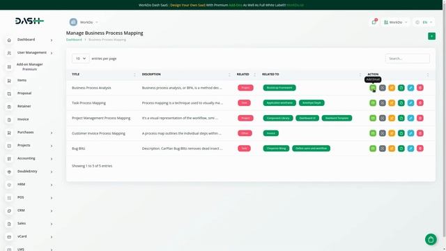 Business Process Mapping Module | Boost Efficiency and Collaboration with Dash SaaS