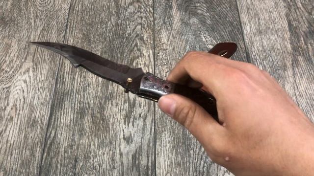 ASH AS 15 Damascus steel custom handmade pocket folding knife Damascus steel custom handmade pocket