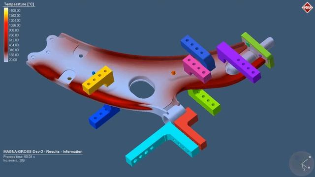 Welding simulation - Fixture development - Temperature analysis смотреть онлайн