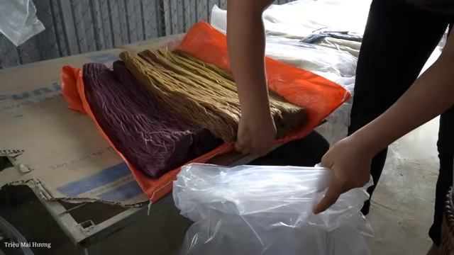 Process of making Multi-Colored Dry Vermicelli from Natural ingredients - Cooking - Trieu Mai Huong