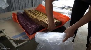 Process of making Multi-Colored Dry Vermicelli from Natural ingredients - Cooking - Trieu Mai Huong