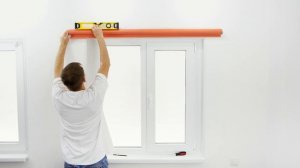 Установка  стандартной рулонной  шторы  PRAKTO  с пружинным механизмом Clever Spring  на