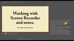 Screen Recorder using Powerpoint! (Tagalog) - Robin Jane Rosario