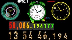 0~86,400 seconds timer in 1000x 24 hours countup timer  alarm🔔2160p