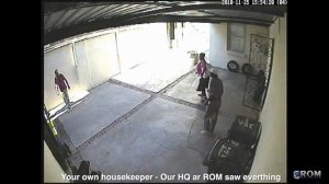 Housekeeper caught on CCTV |ROM