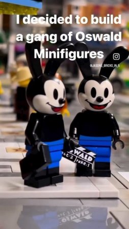 I decided to build a Lego Oswald army #lego #oswaldtheluckyrabbit #disney100