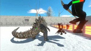 Mutant Kozarog Evolution vs Growing Godzilla 2021 Lava Stadium Arena -Animal Revolt Battle Simulato