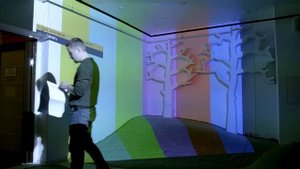 Библеотека Гоголя. Интерьерный мэпинг.