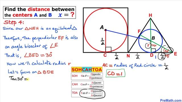 Find the Distance Between the Centers of a Square and Equilateral Triangle | Step-by-Step Tutorial смотреть онлайн