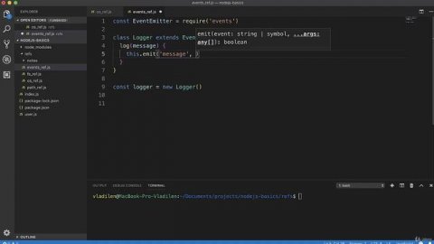 Полное руководство NodeJS Урок 11 Модуль EVENTS