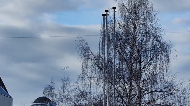 Самолёт пролетел на низкой высоте над центром г Иваново